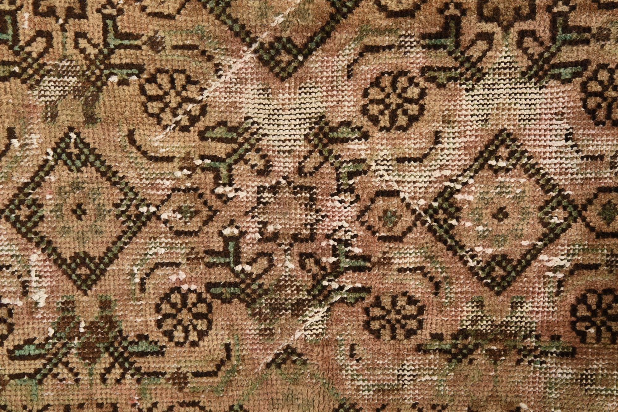 6' 8 x 10' 4 Hand Knotted Ultra Vintage Persian Wool Rug