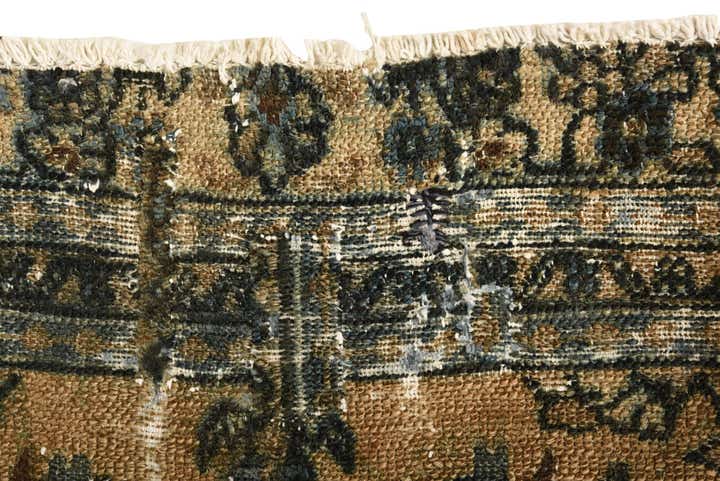 6' 1 x 9' 2 Hand Knotted Ultra Vintage Persian Wool Rug