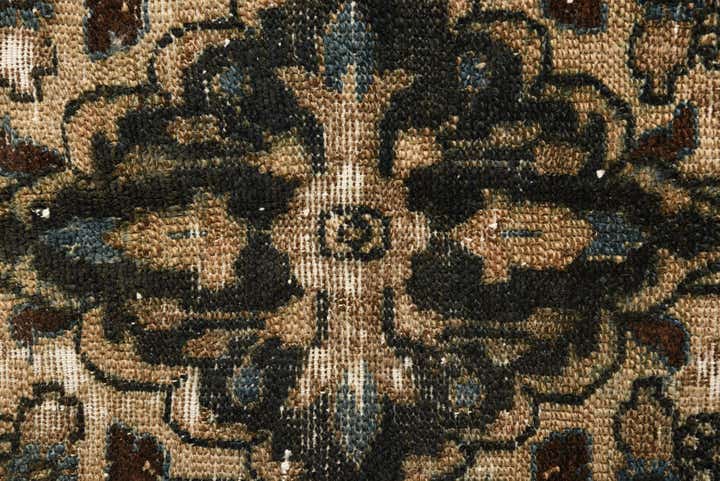 6' 1 x 9' 2 Hand Knotted Ultra Vintage Persian Wool Rug