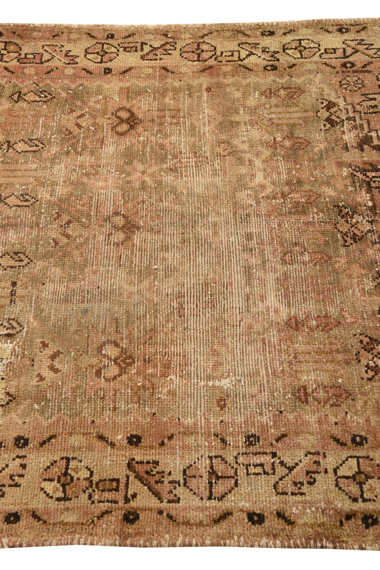 3' 6 x 4' 8 Hand Knotted Ultra Vintage Persian Wool Rug