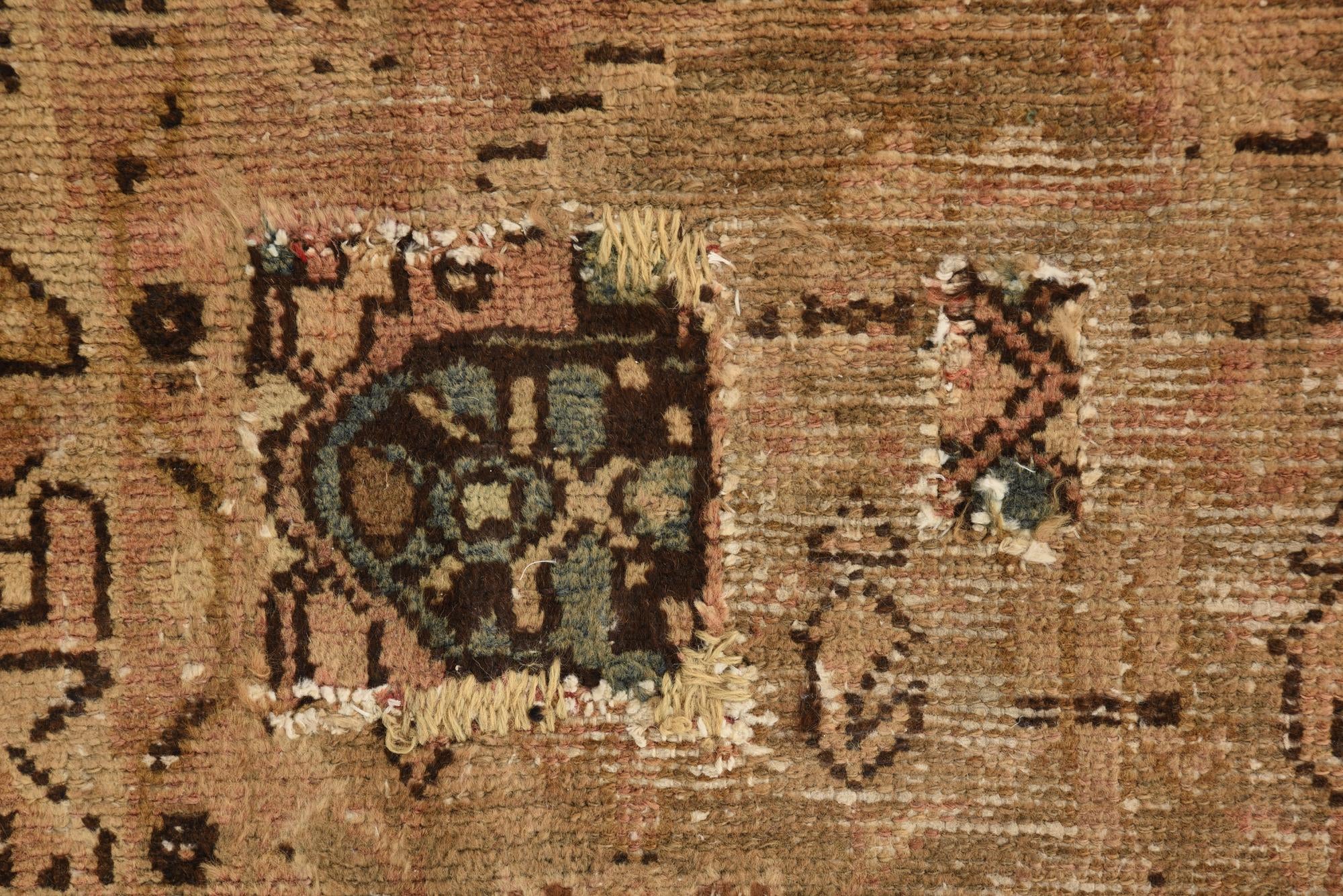 3' 6 x 4' 8 Hand Knotted Ultra Vintage Persian Wool Rug