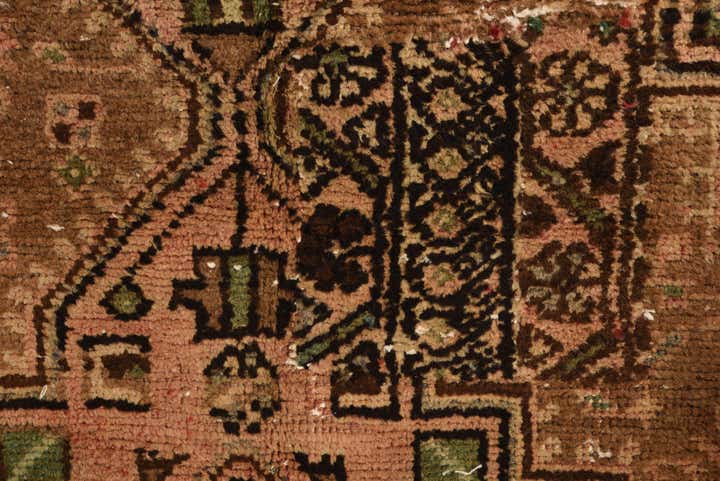 3' 5 x 6' 6 Hand Knotted Ultra Vintage Persian Wool Rug