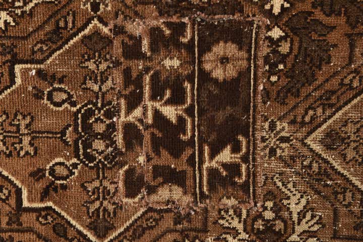 7' 1 x 10' 4 Hand Knotted Ultra Vintage Persian Wool Rug