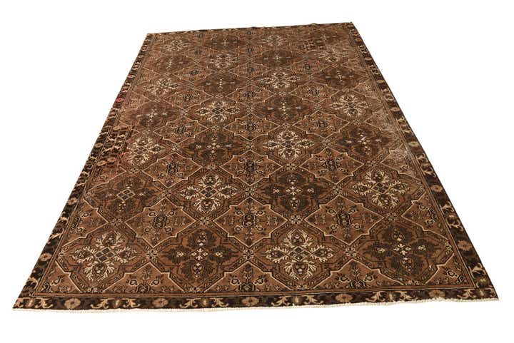 7' 1 x 10' 4 Hand Knotted Ultra Vintage Persian Wool Rug