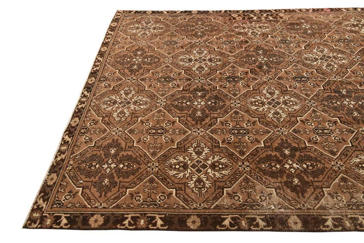 Detail image of 7' 1 x 10' 4 Hand Knotted Ultra Vintage Persian Wool Rug