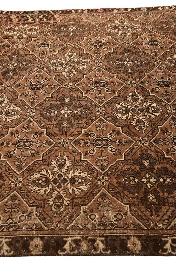 7' 1 x 10' 4 Hand Knotted Ultra Vintage Persian Wool Rug