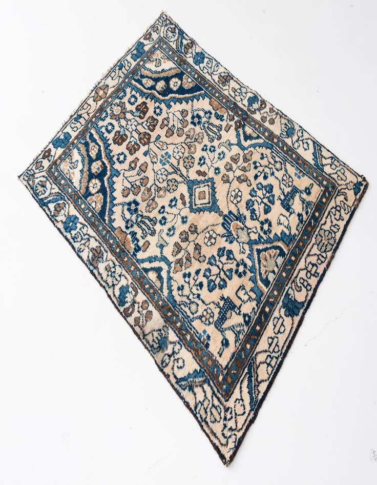 Detail image of 3' x 4' 3  Hand Knotted Ultra Vintage Persian Wool Rug