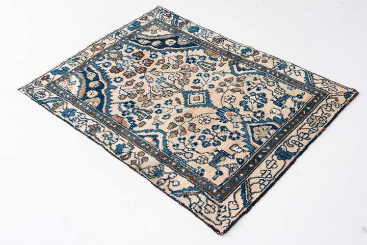 3' x 4' 3 Hand Knotted Ultra Vintage Persian Wool Rug