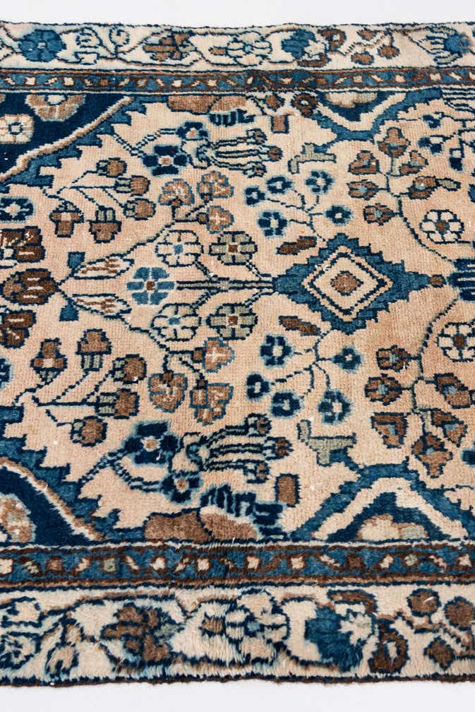 3' x 4' 3 Hand Knotted Ultra Vintage Persian Wool Rug