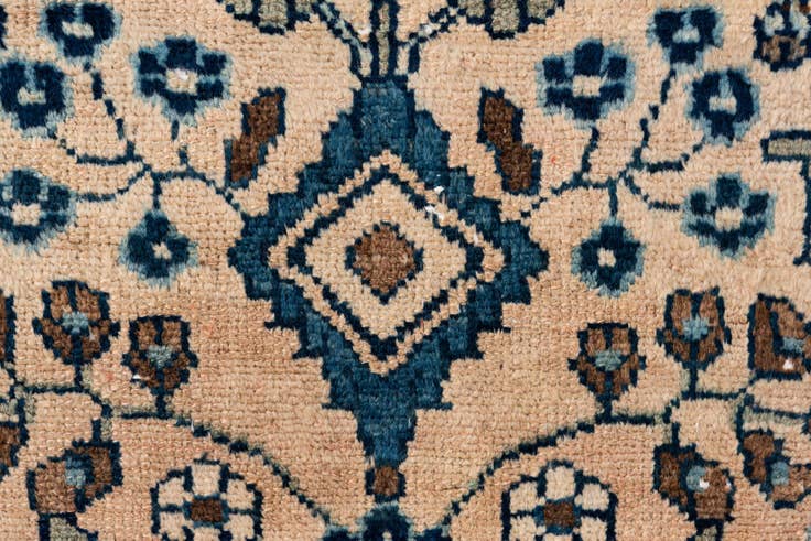 Detail image of 3' x 4' 3 Hand Knotted Ultra Vintage Persian Wool Rug