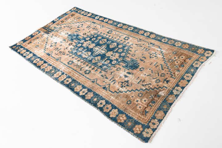 3' 3 x 5' 9 Hand Knotted Ultra Vintage Persian Wool Rug