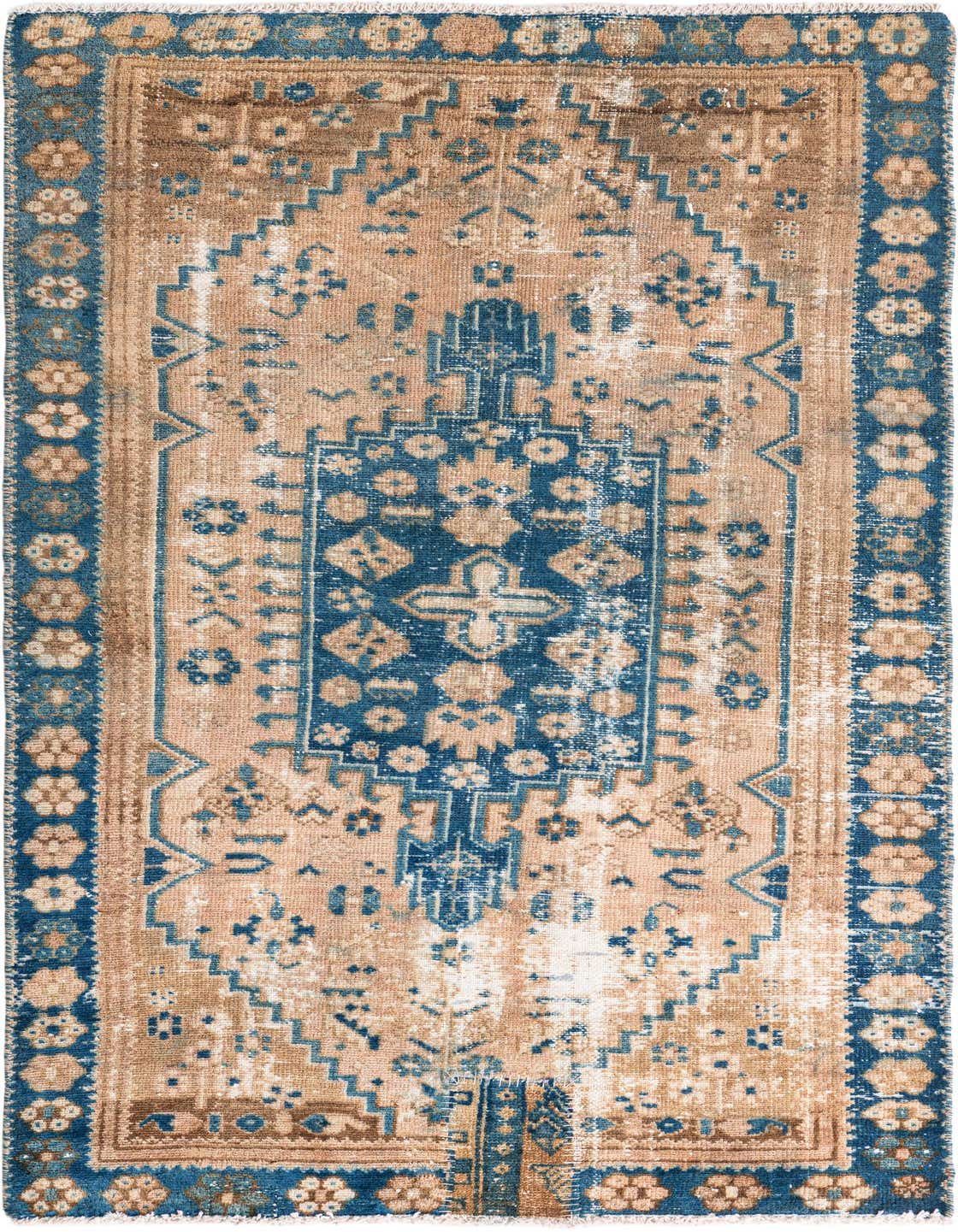 Primary image 3' 3 x 5' 9  Hand Knotted Ultra Vintage Persian Wool Rug