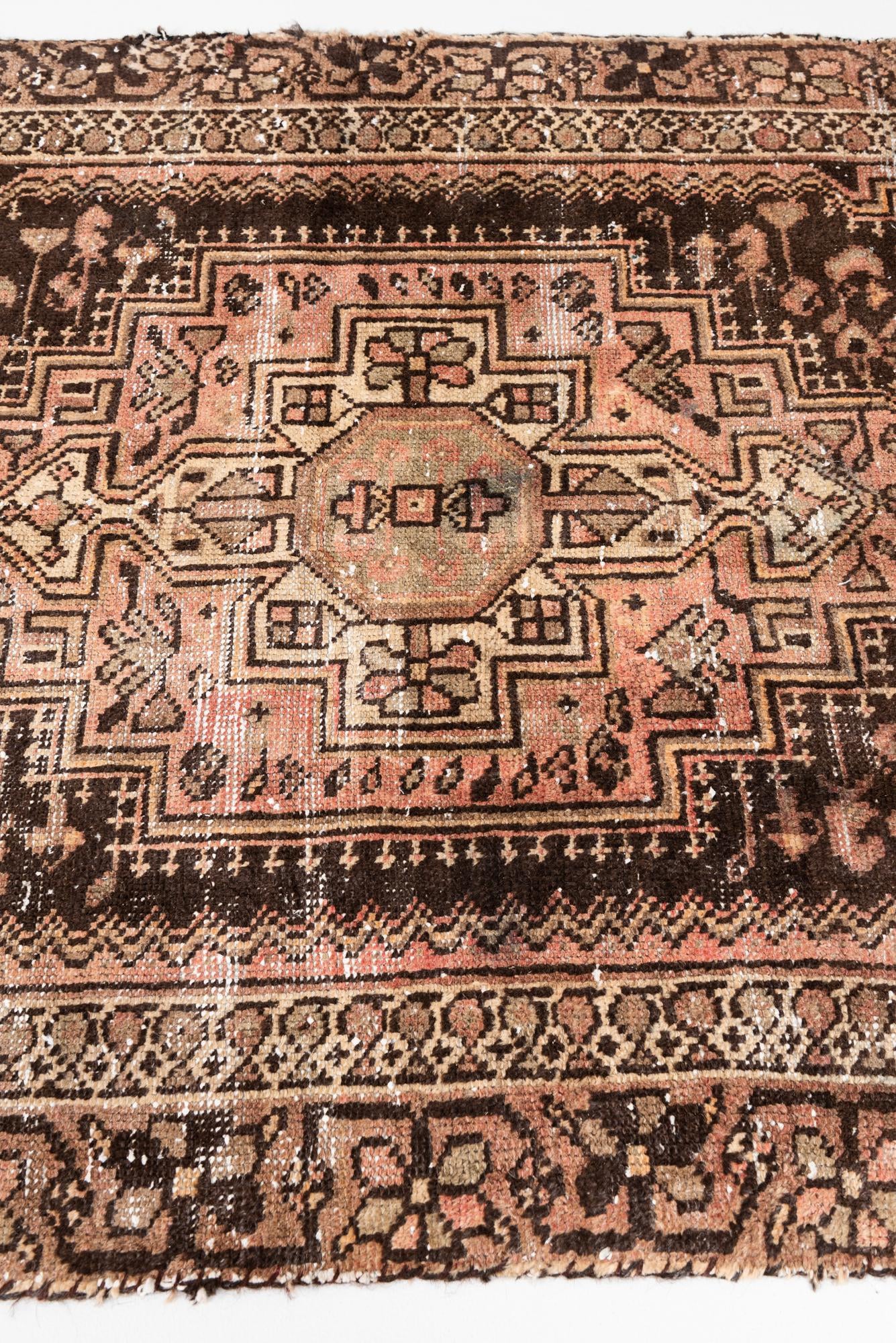 4' x 6' 8 Hand Knotted Ultra Vintage Persian Wool Rug