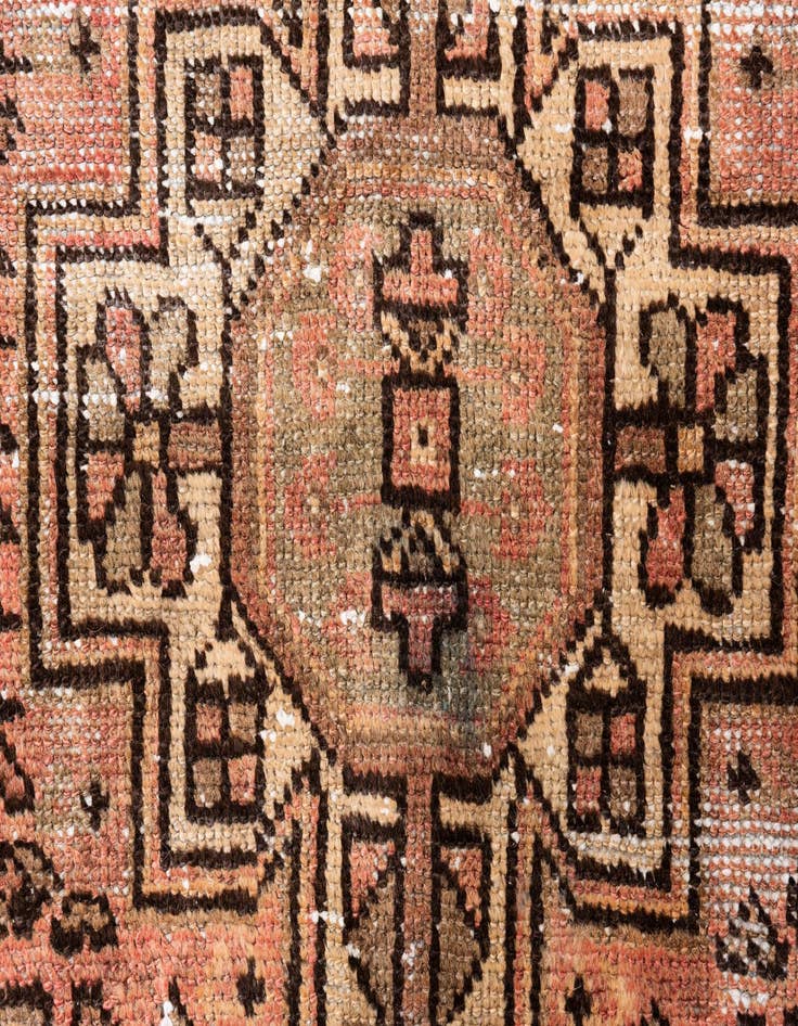 Detail image of 4' x 6' 8  Hand Knotted Ultra Vintage Persian Wool Rug