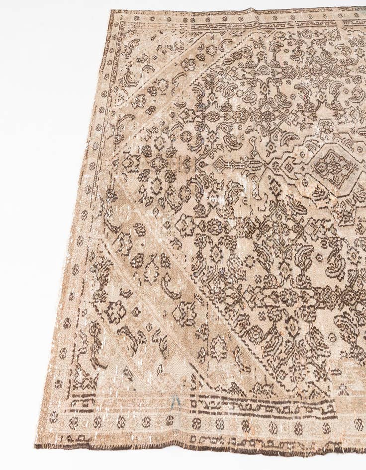 Detail image of 5' 5 x 8' 2  Hand Knotted Ultra Vintage Persian Wool Rug