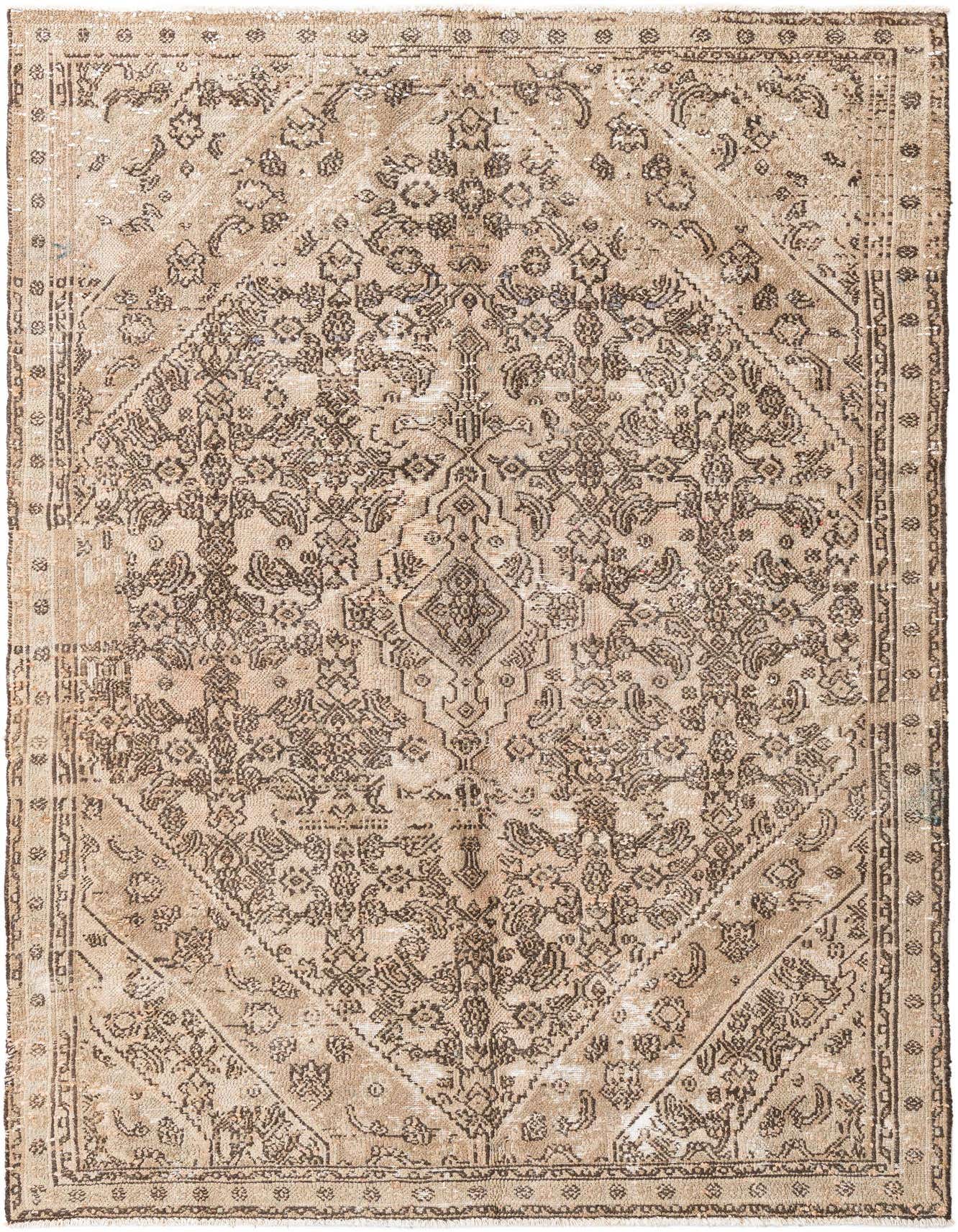 Primary image 5' 5 x 8' 2  Hand Knotted Ultra Vintage Persian Wool Rug