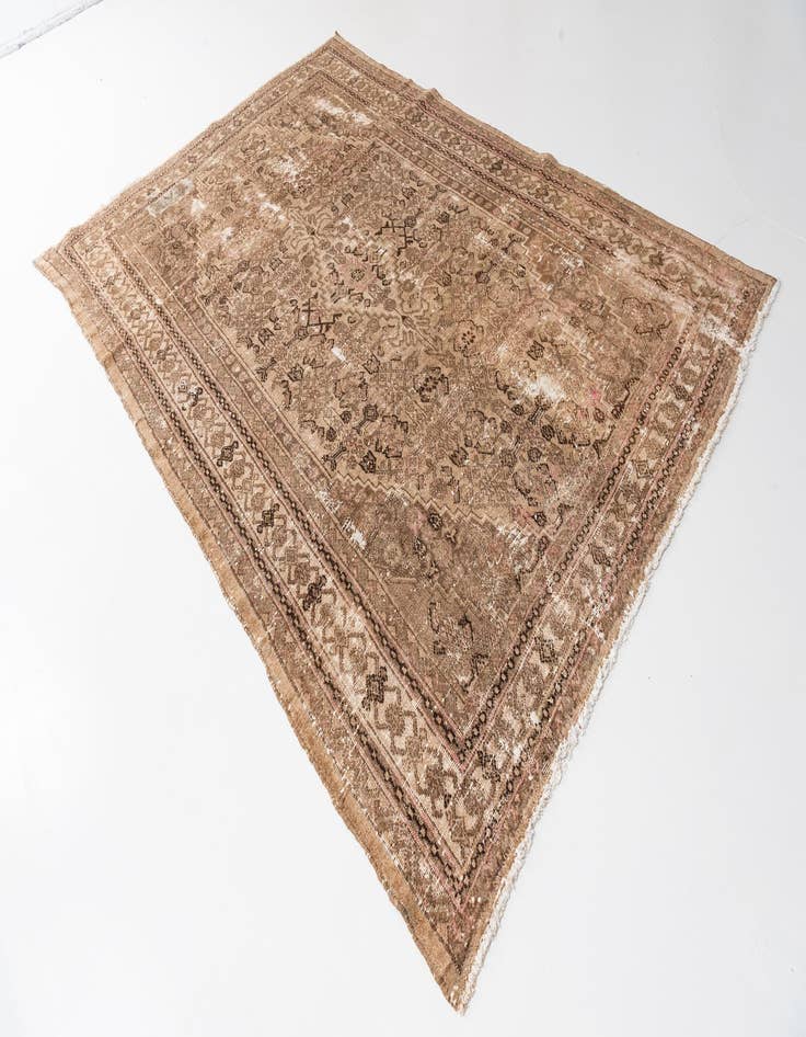 Detail image of 6' 9 x 10' 1  Hand Knotted Ultra Vintage Persian Wool Rug