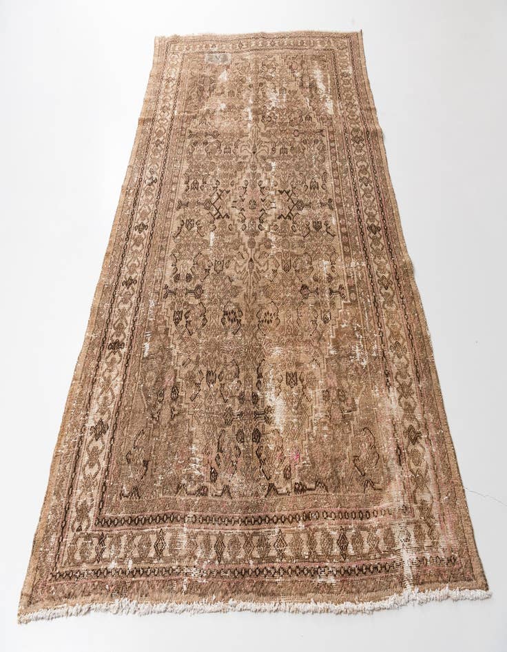 Detail image of 6' 9 x 10' 1  Hand Knotted Ultra Vintage Persian Wool Rug