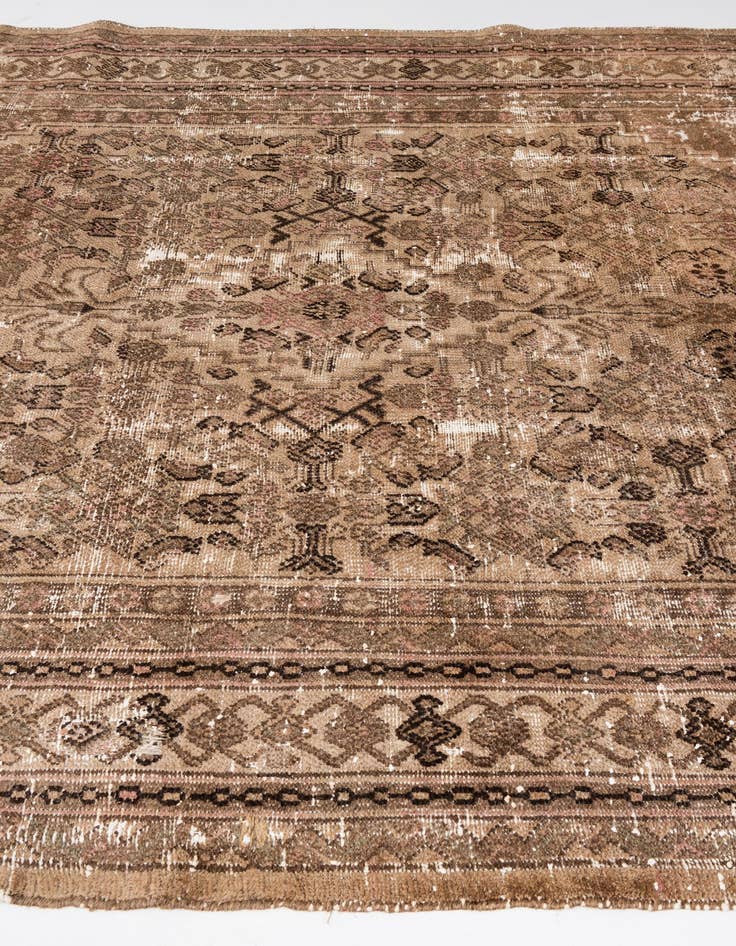 Detail image of 6' 9 x 10' 1  Hand Knotted Ultra Vintage Persian Wool Rug