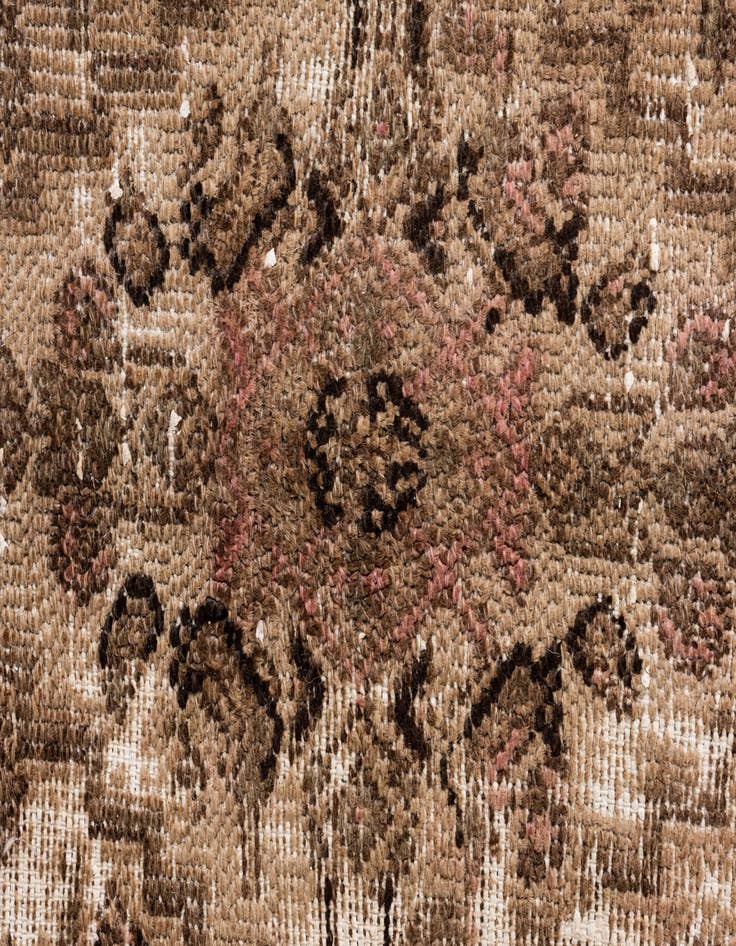 Detail image of 6' 9 x 10' 1  Hand Knotted Ultra Vintage Persian Wool Rug