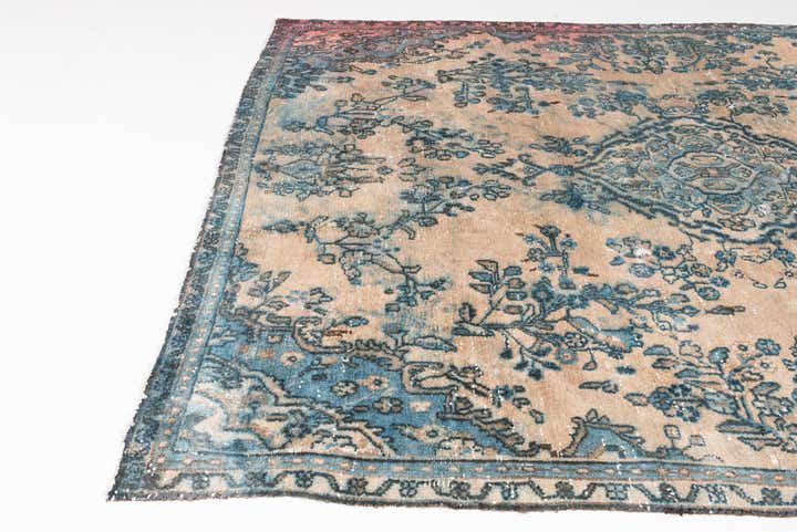 7' 2 x 9' 6 Hand Knotted Ultra Vintage Persian Wool Rug