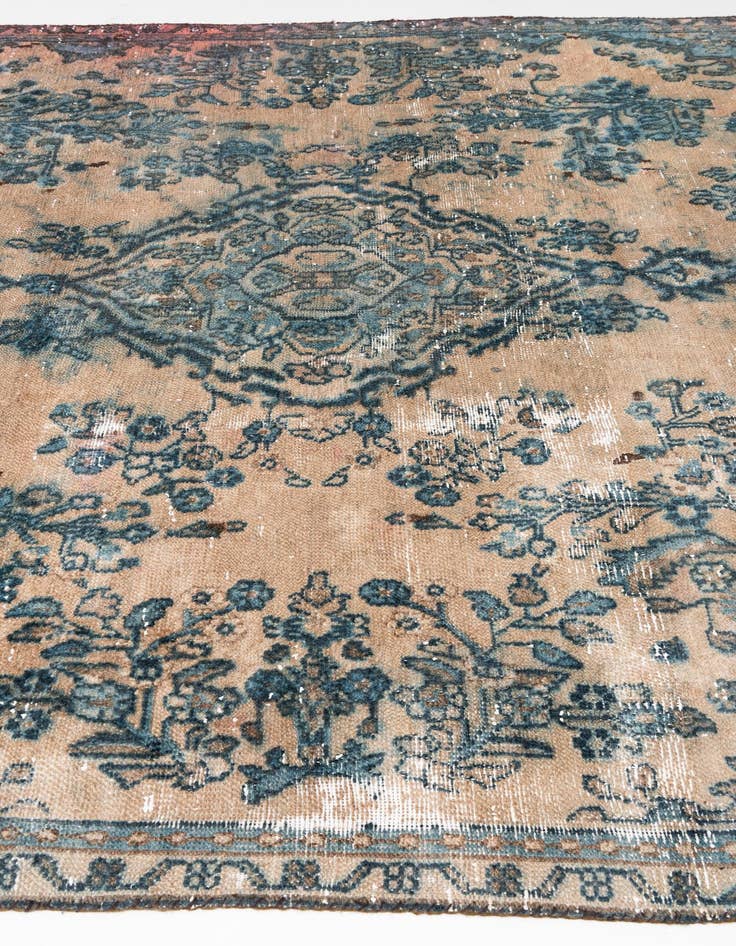 Detail image of 7' 2 x 9' 6  Hand Knotted Ultra Vintage Persian Wool Rug