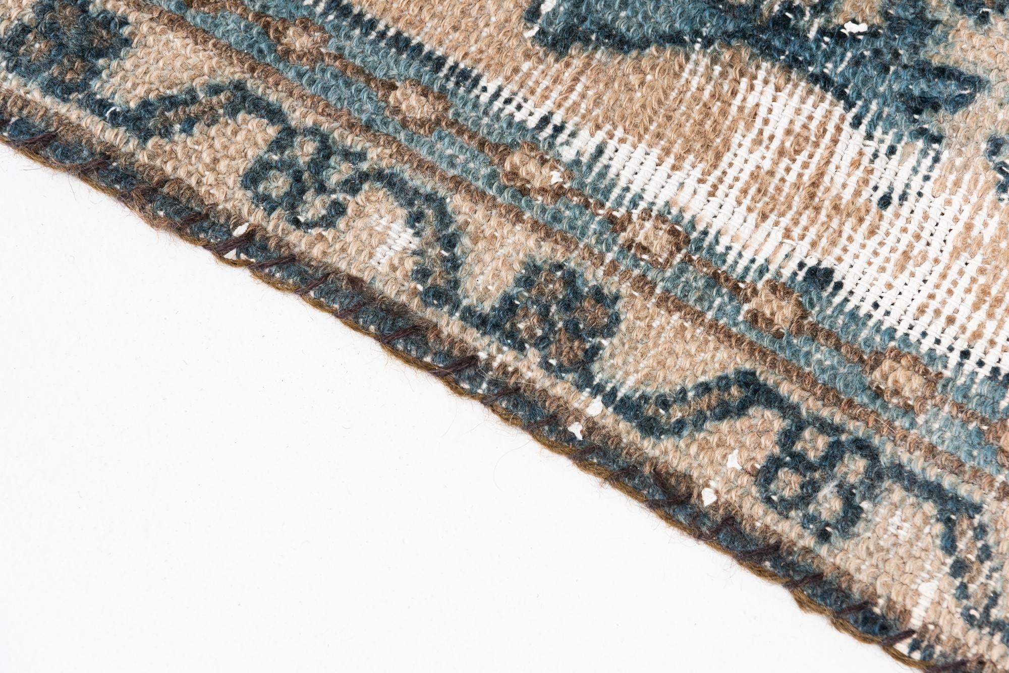 7' 2 x 9' 6 Hand Knotted Ultra Vintage Persian Wool Rug