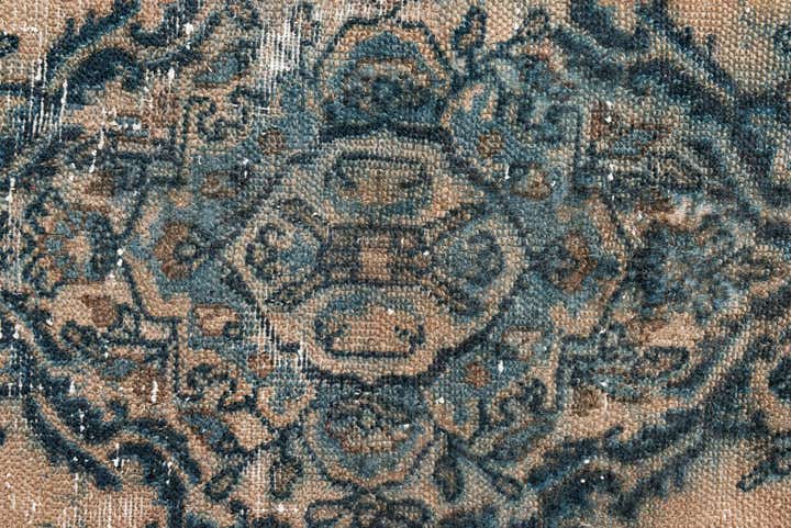 7' 2 x 9' 6 Hand Knotted Ultra Vintage Persian Wool Rug
