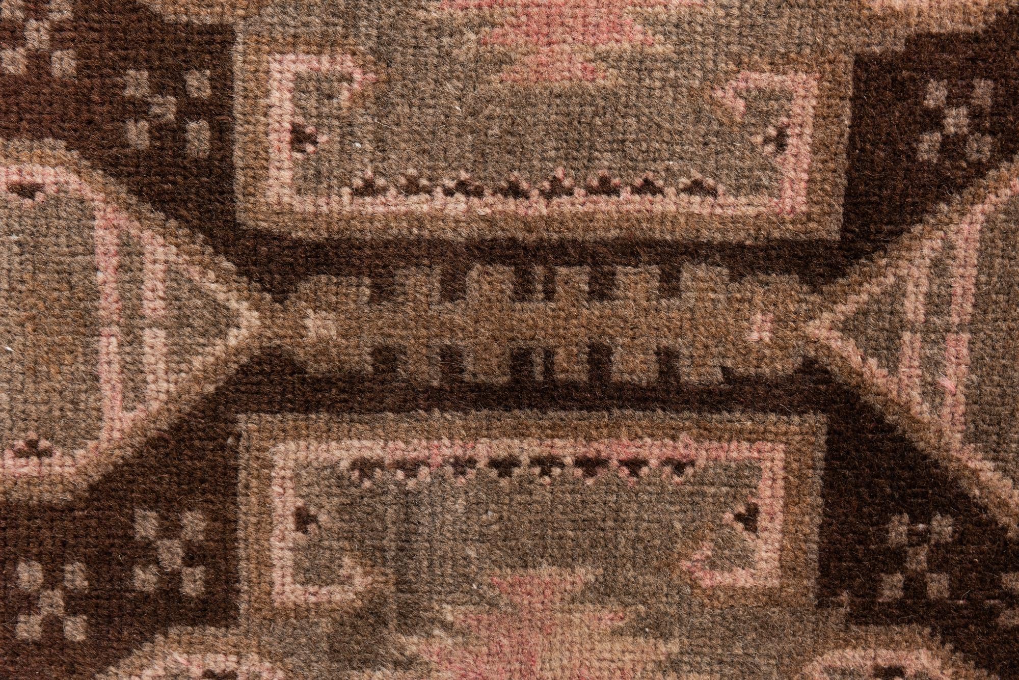 3' 8 x 6' 4 Hand Knotted Ultra Vintage Persian Wool Rug