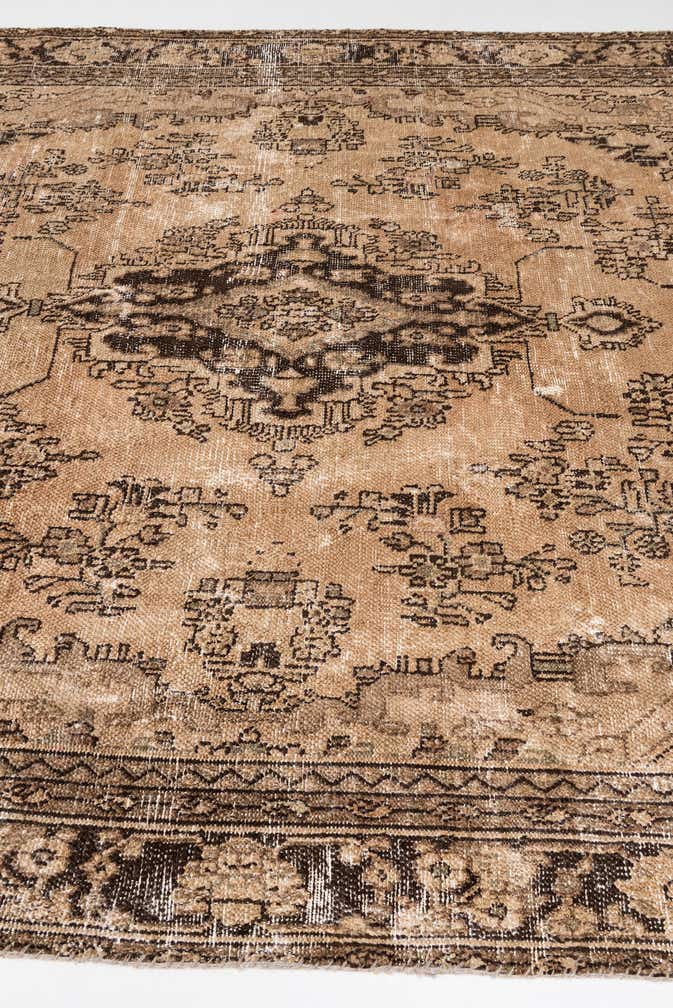 6' 8 x 9' 7 Hand Knotted Ultra Vintage Persian Wool Rug