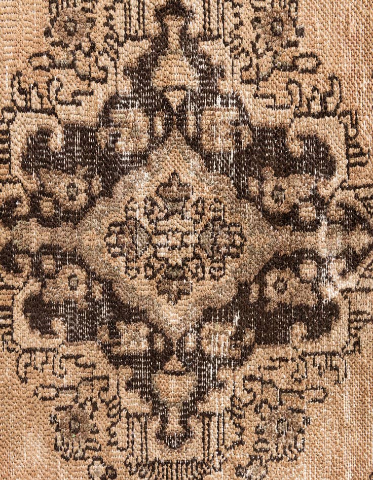 Detail image of 6' 8 x 9' 7  Hand Knotted Ultra Vintage Persian Wool Rug