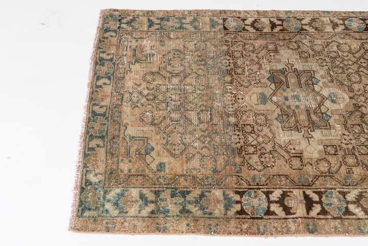 3' 7 x 4' 8 Hand Knotted Ultra Vintage Persian Wool Rug