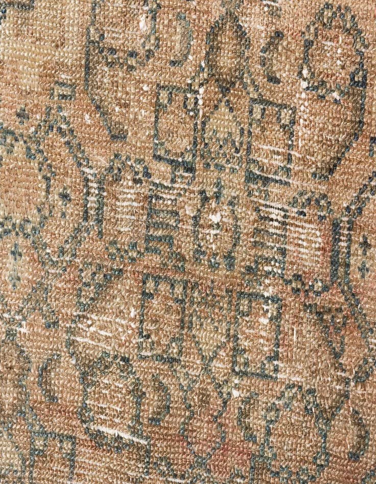 Detail image of 3' 7 x 4' 8  Hand Knotted Ultra Vintage Persian Wool Rug