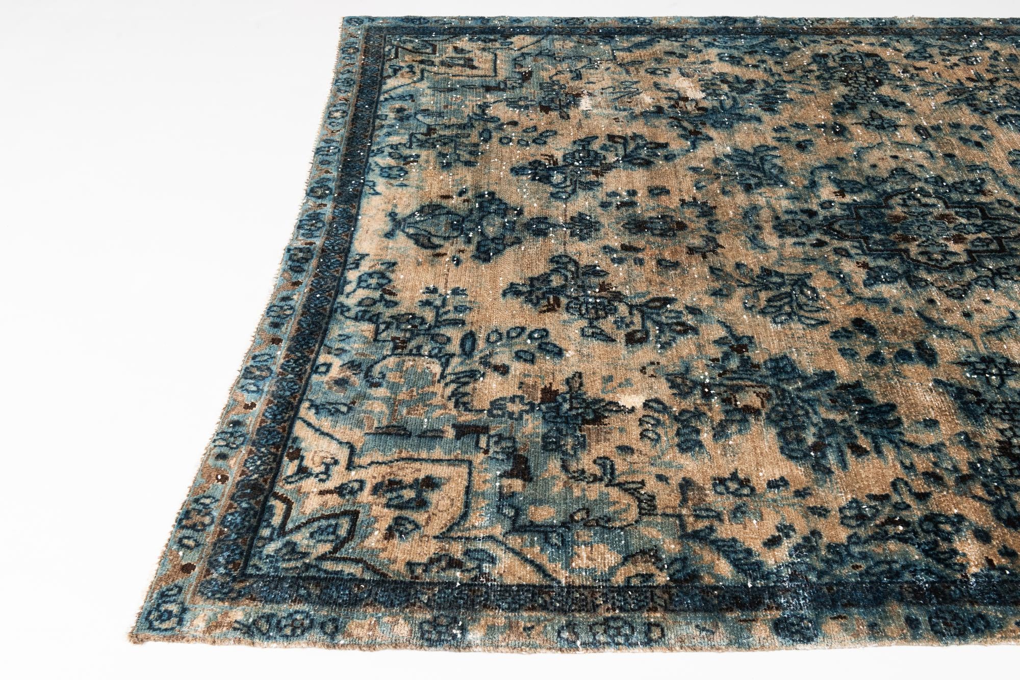6' 4 x 8' 2 Hand Knotted Ultra Vintage Persian Wool Rug
