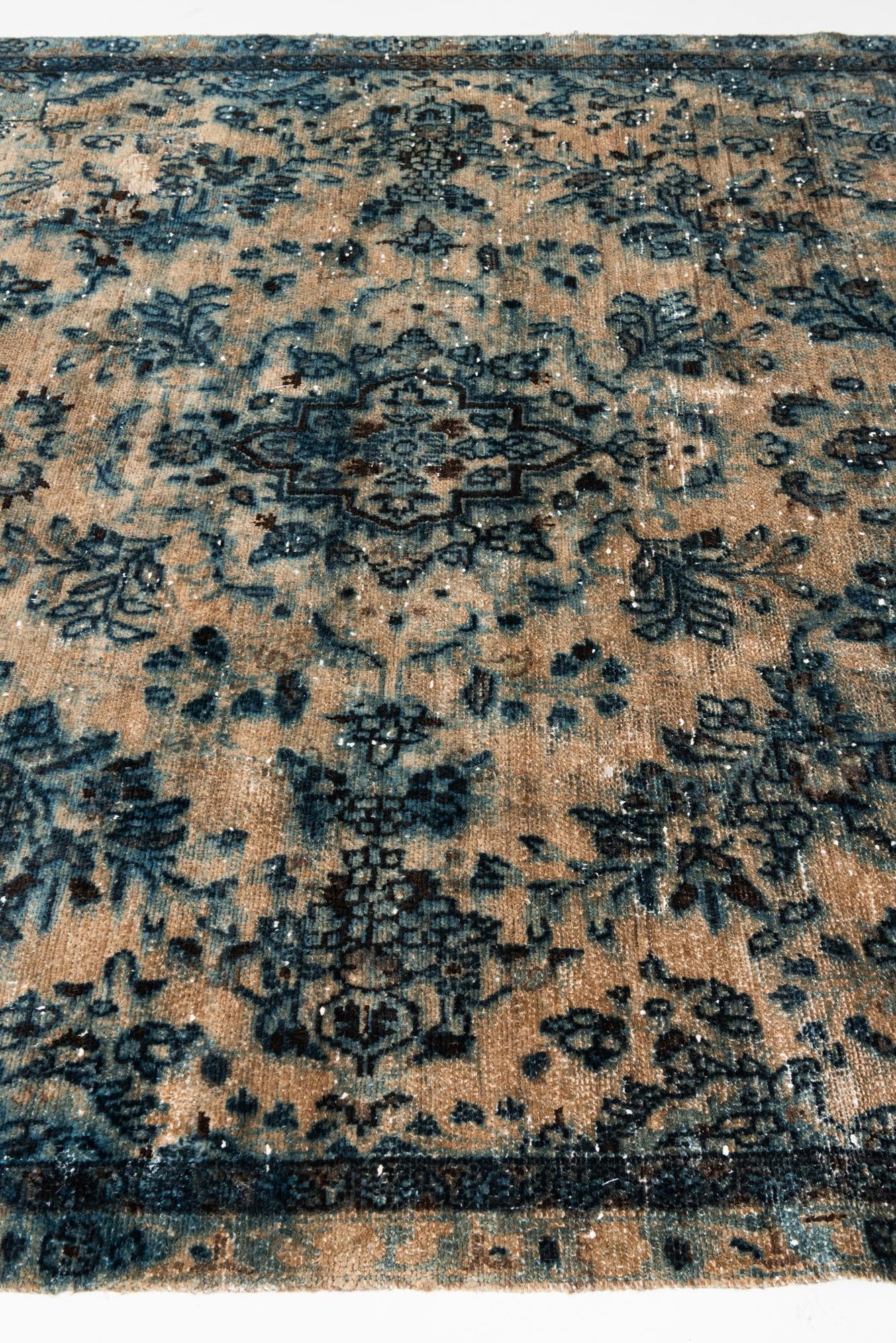 6' 4 x 8' 2 Hand Knotted Ultra Vintage Persian Wool Rug