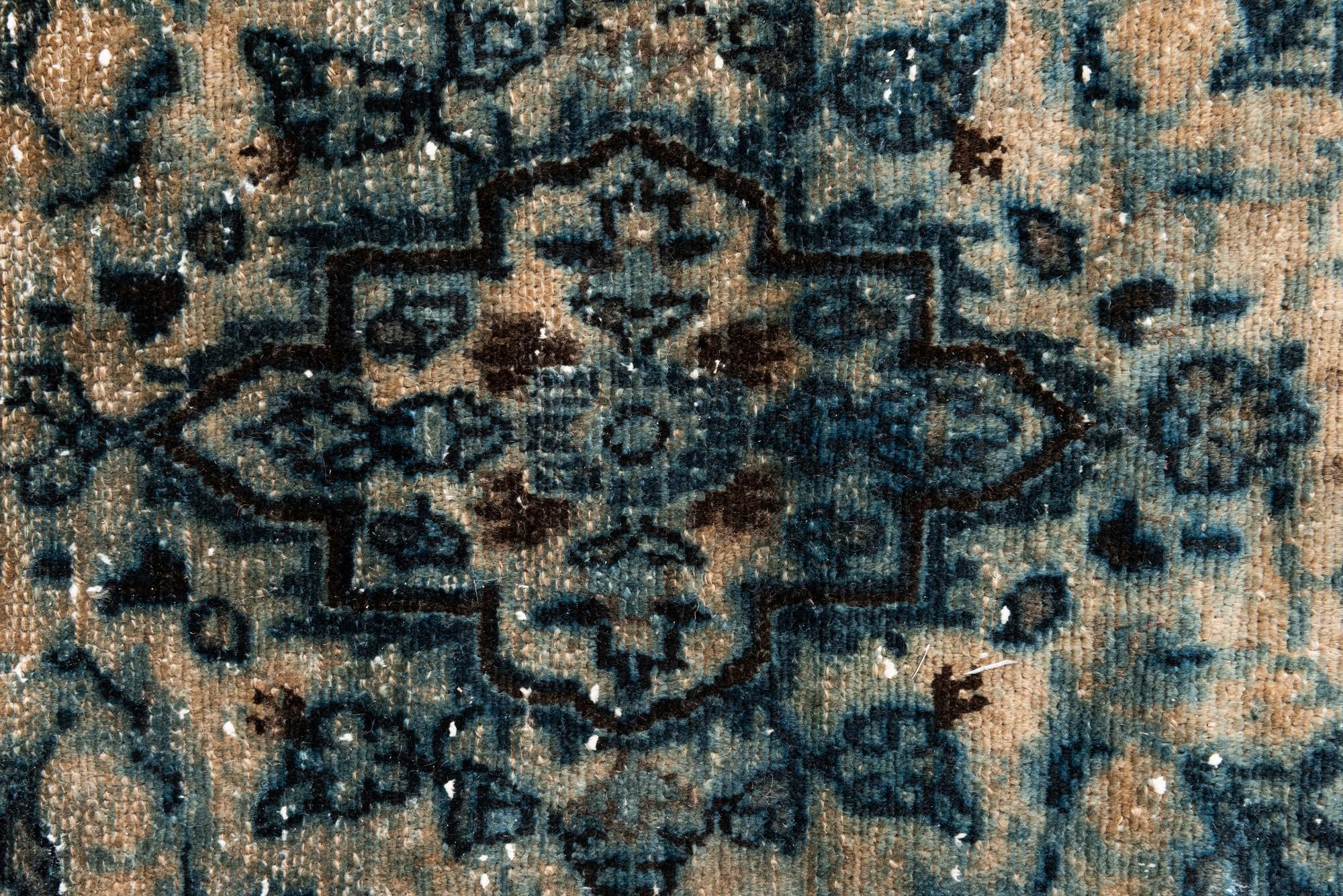 6' 4 x 8' 2 Hand Knotted Ultra Vintage Persian Wool Rug