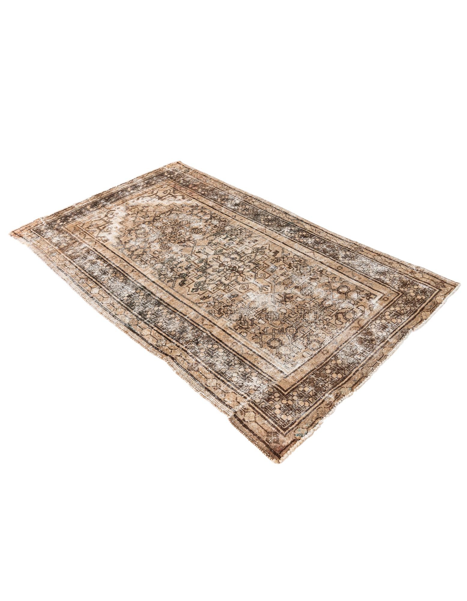 115cm x 190cm Hand Knotted Ultra Vintage Persian Wool Rug