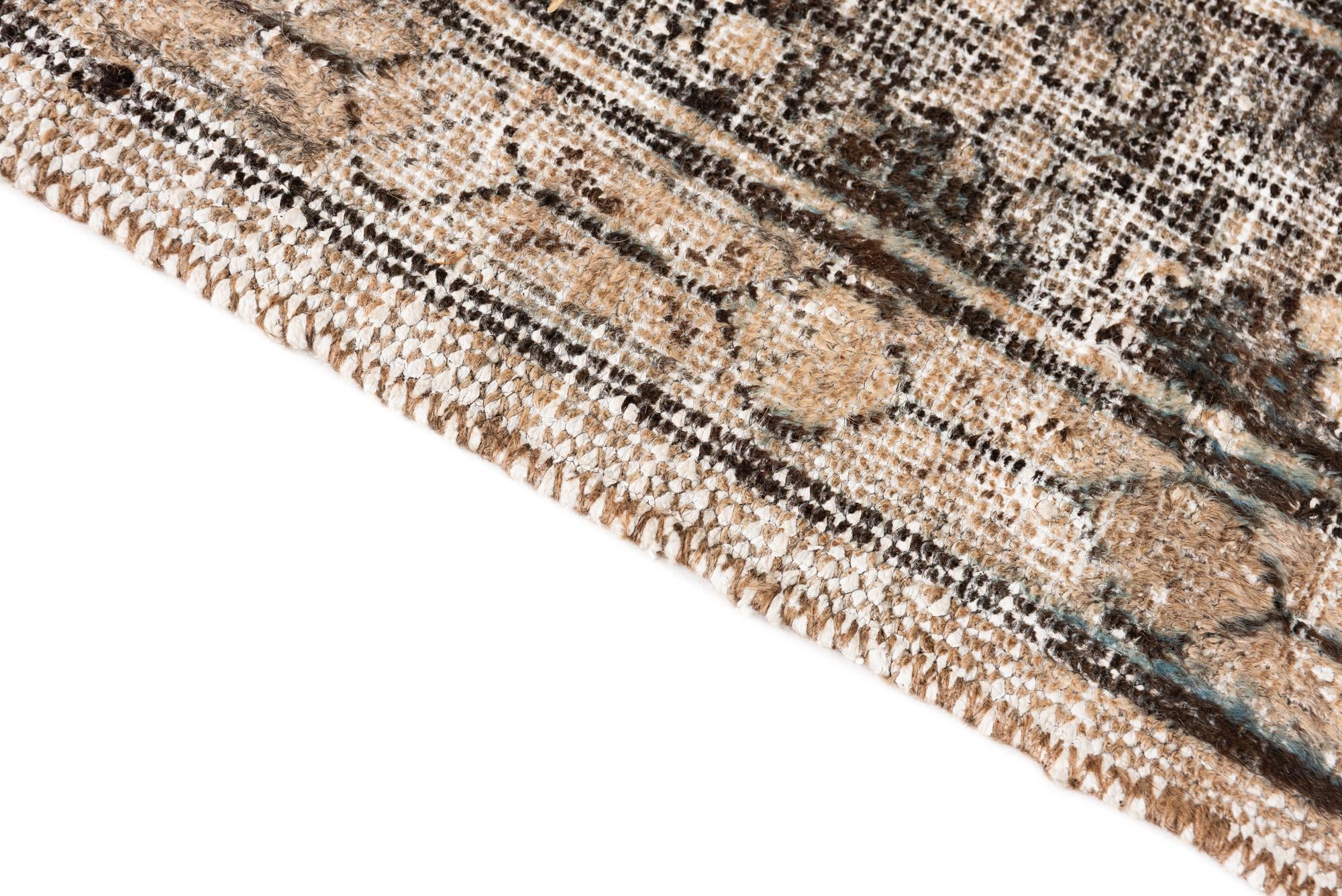 115cm x 190cm Hand Knotted Ultra Vintage Persian Wool Rug
