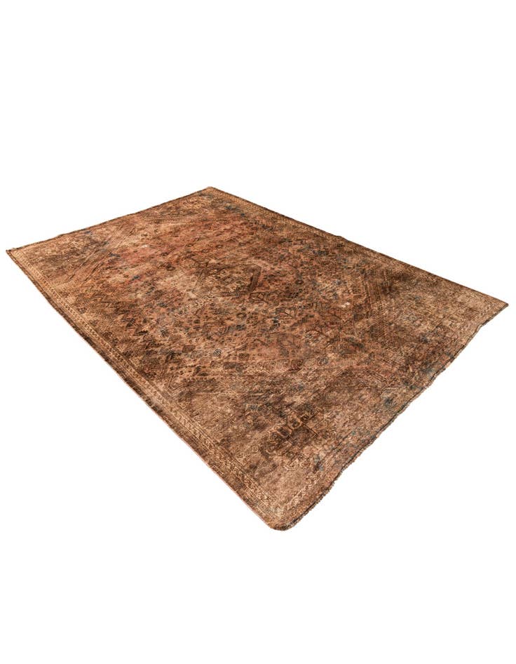 Detail image of 6' 5 x 9' 1  Hand Knotted Ultra Vintage Persian Wool Rug