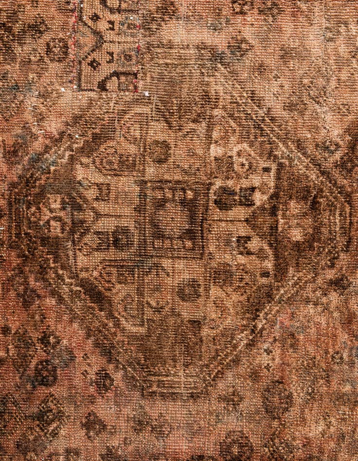 Detail image of 6' 5 x 9' 1  Hand Knotted Ultra Vintage Persian Wool Rug
