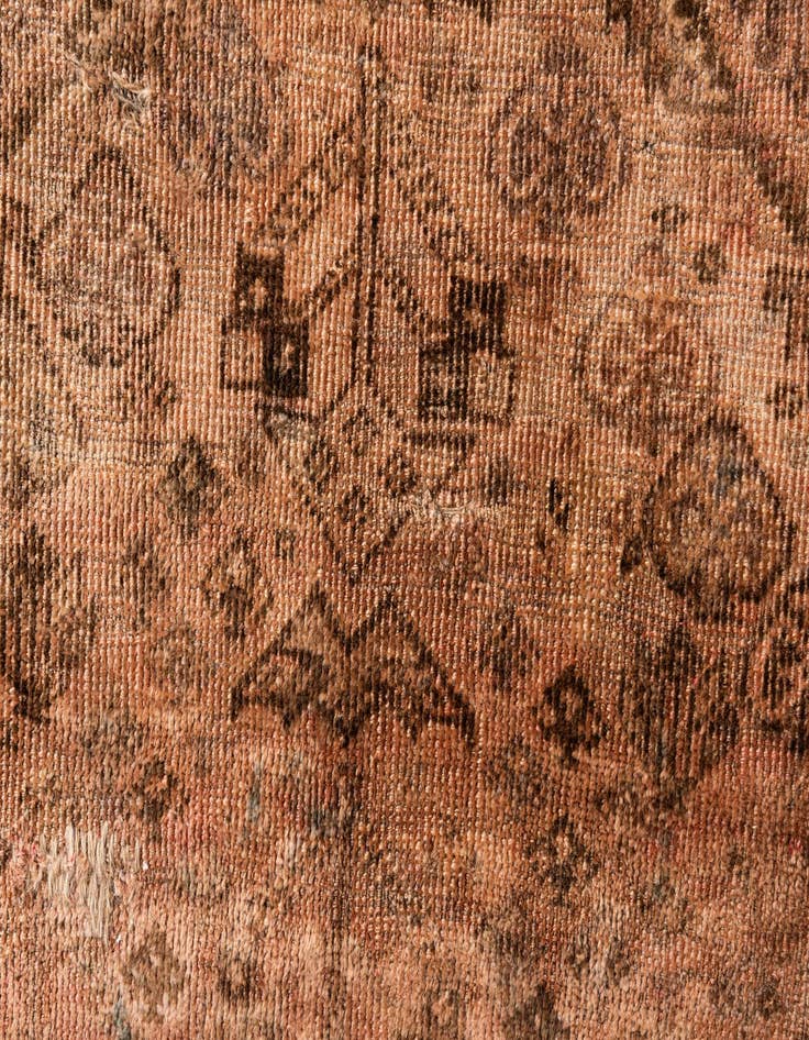 Detail image of 6' 5 x 9' 1  Hand Knotted Ultra Vintage Persian Wool Rug