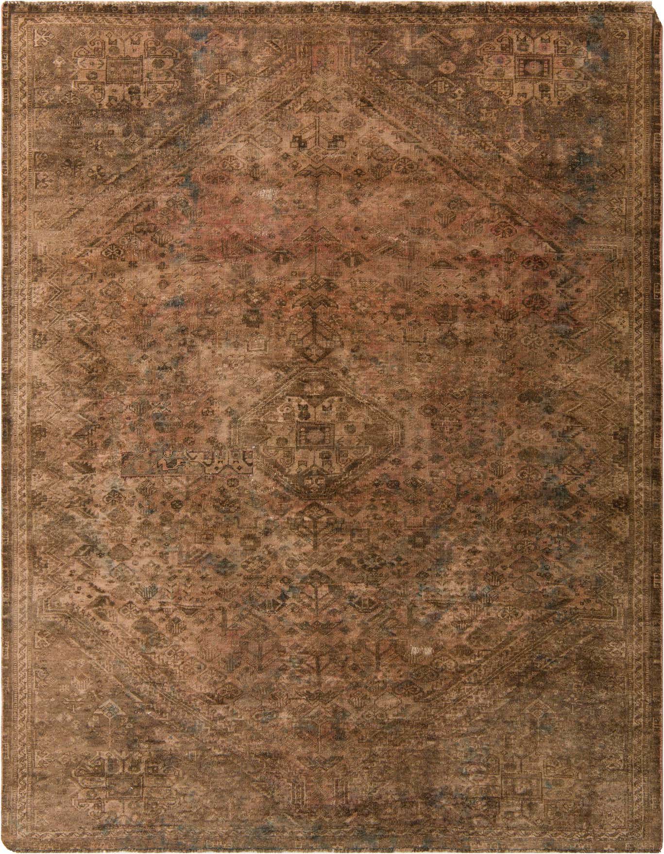 Primary image 6' 5 x 9' 1  Hand Knotted Ultra Vintage Persian Wool Rug