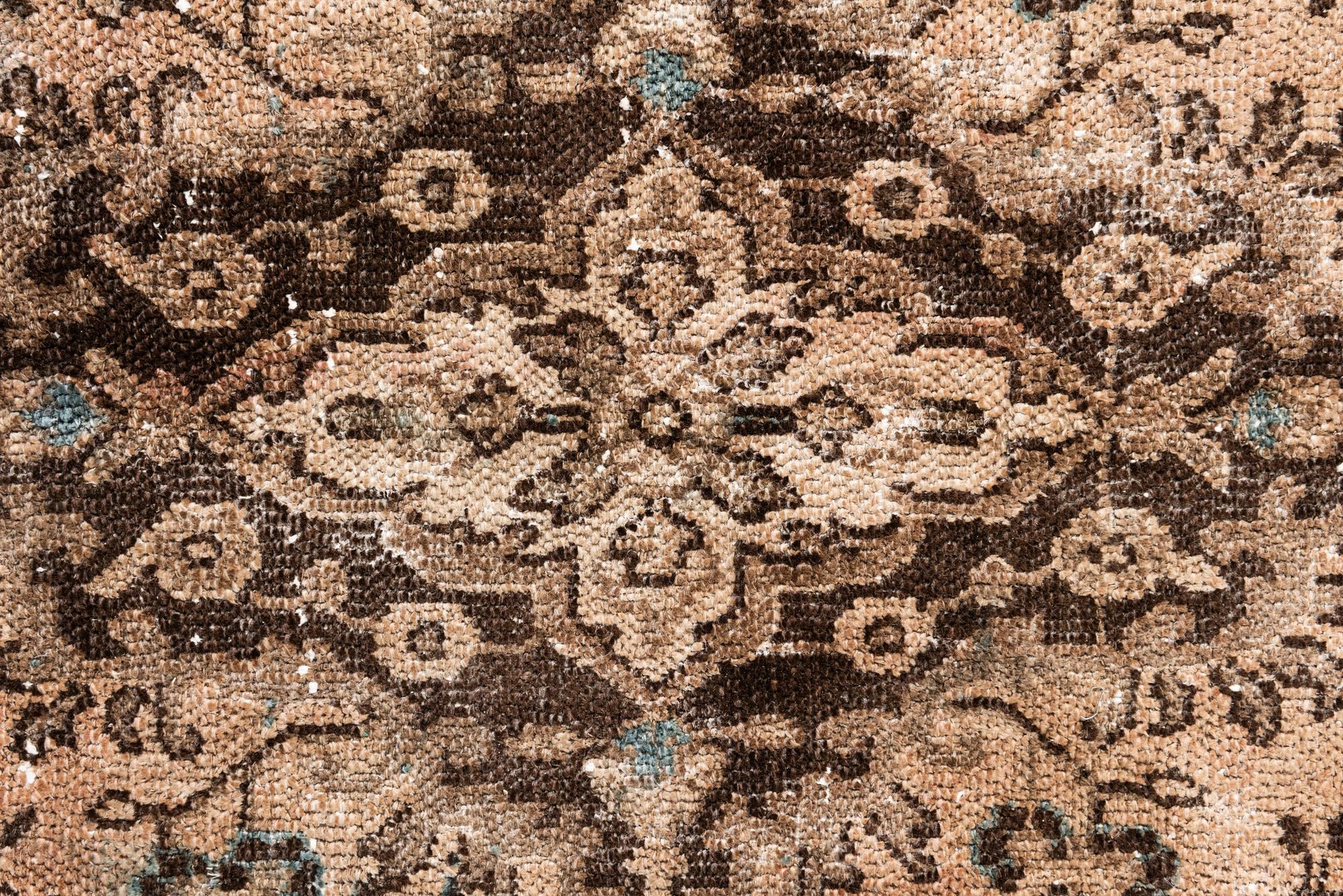 7' x 10' 6 Hand Knotted Ultra Vintage Persian Wool Rug