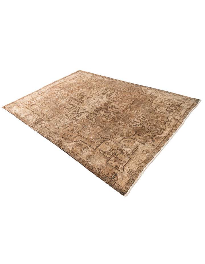 200cm x 280cm anudado a mano Ultra Vintage Alfombra Persa Lana