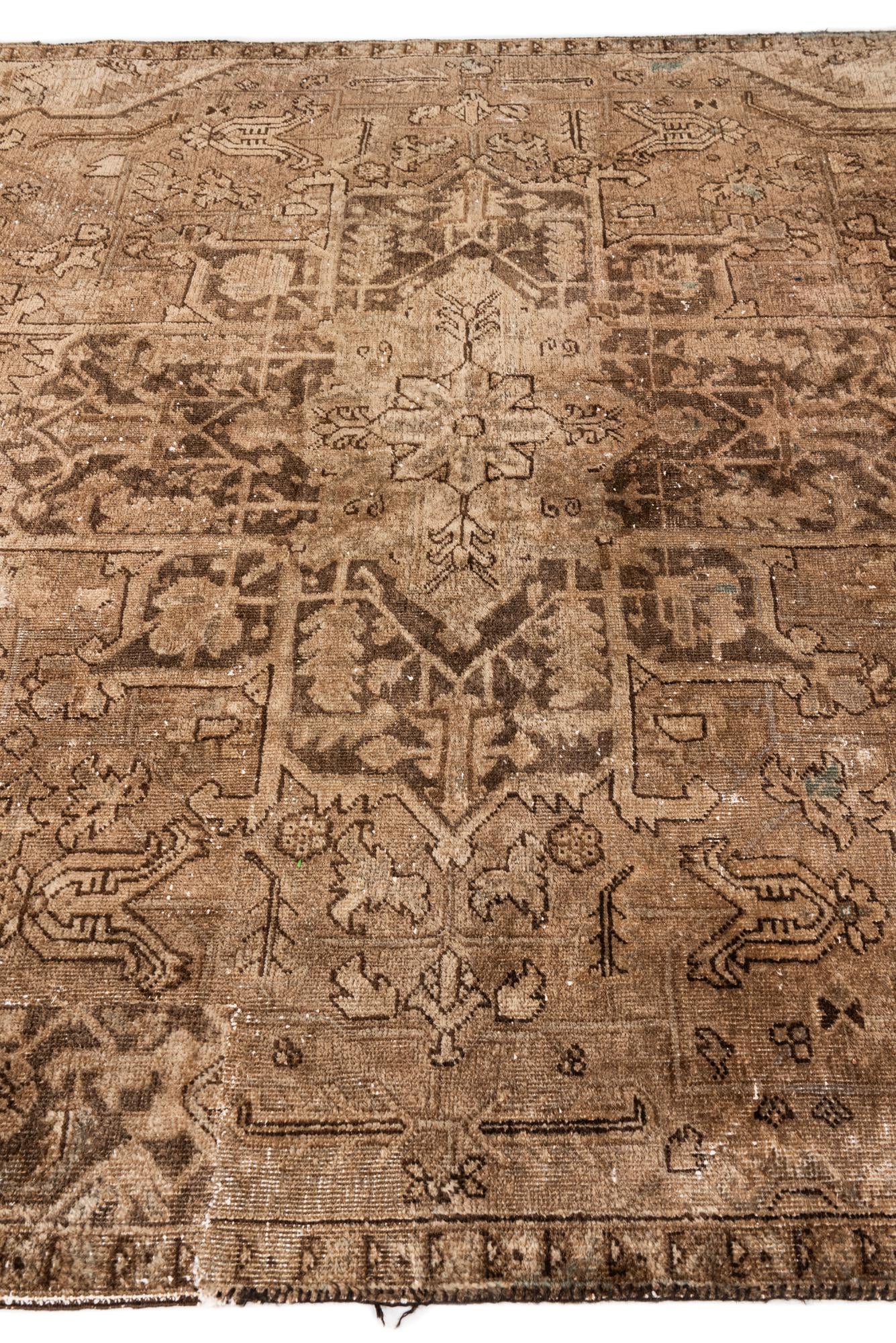 200cm x 280cm anudado a mano Ultra Vintage Alfombra Persa Lana