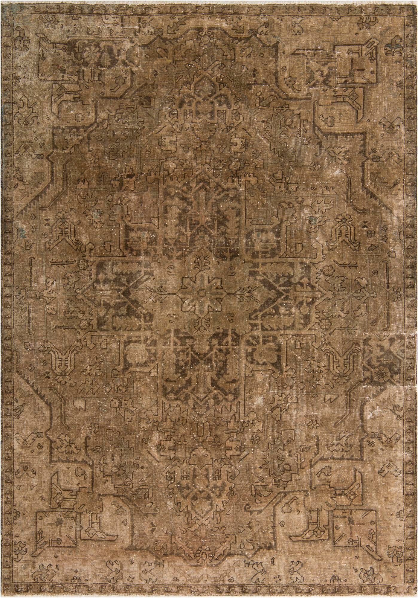 200cm x 280cm anudado a mano Ultra Vintage Alfombra Persa Lana