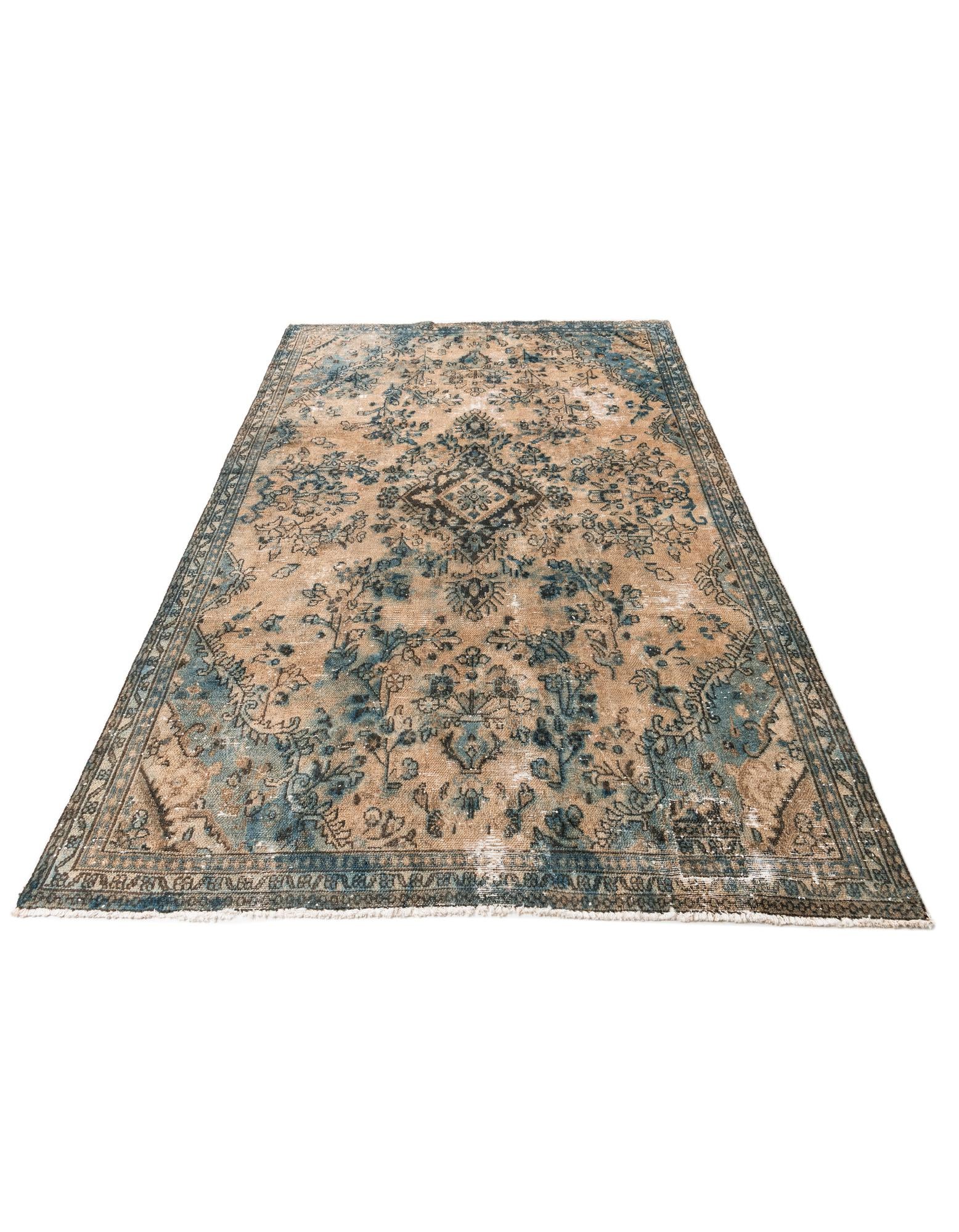 6' 6 x 9' 10 Hand Knotted Ultra Vintage Persian Wool Rug