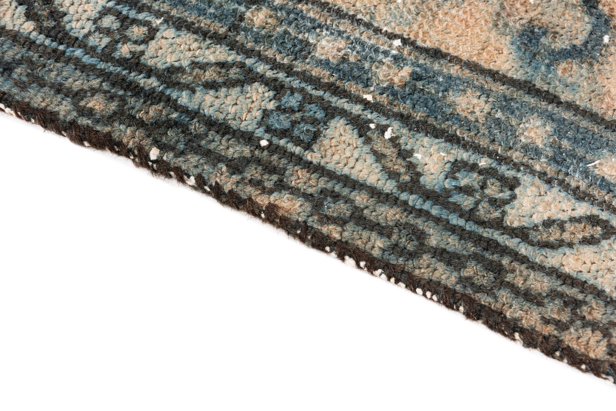 6' 6 x 9' 10 Hand Knotted Ultra Vintage Persian Wool Rug
