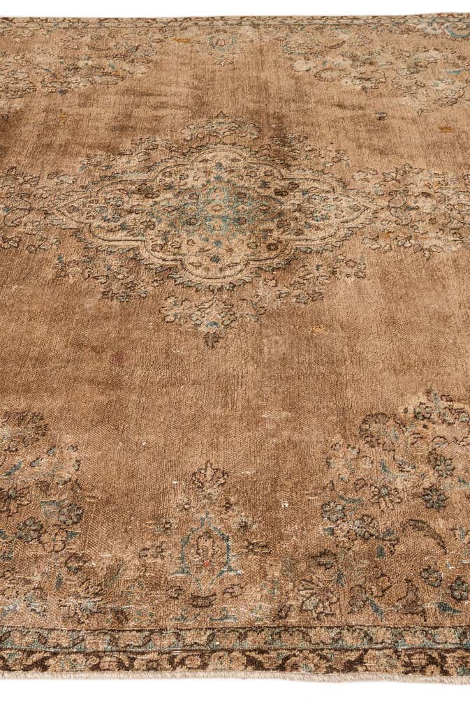 7' 8 x 11' 2 Hand Knotted Ultra Vintage Persian Wool Rug