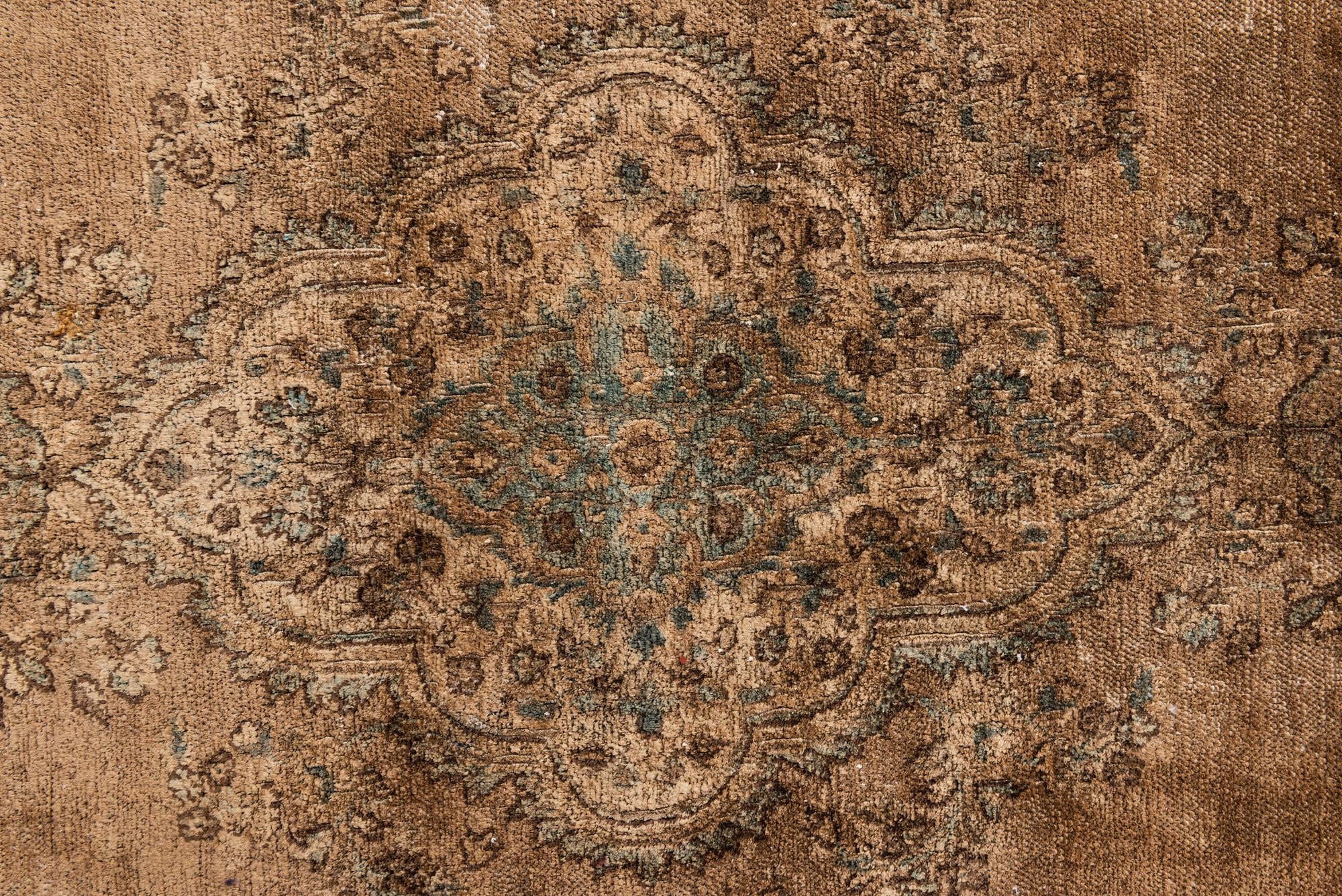 7' 8 x 11' 2 Hand Knotted Ultra Vintage Persian Wool Rug